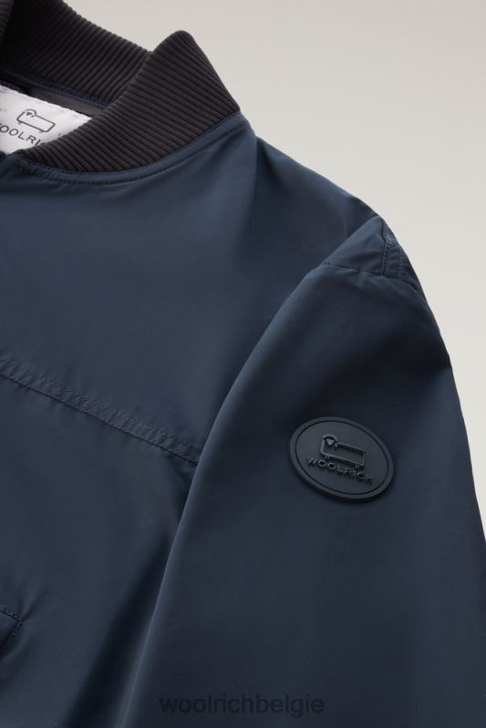 stadsbommenwerper in stedelijk tintje Woolrich Heren 8TTN0418 Melton blauw kleding