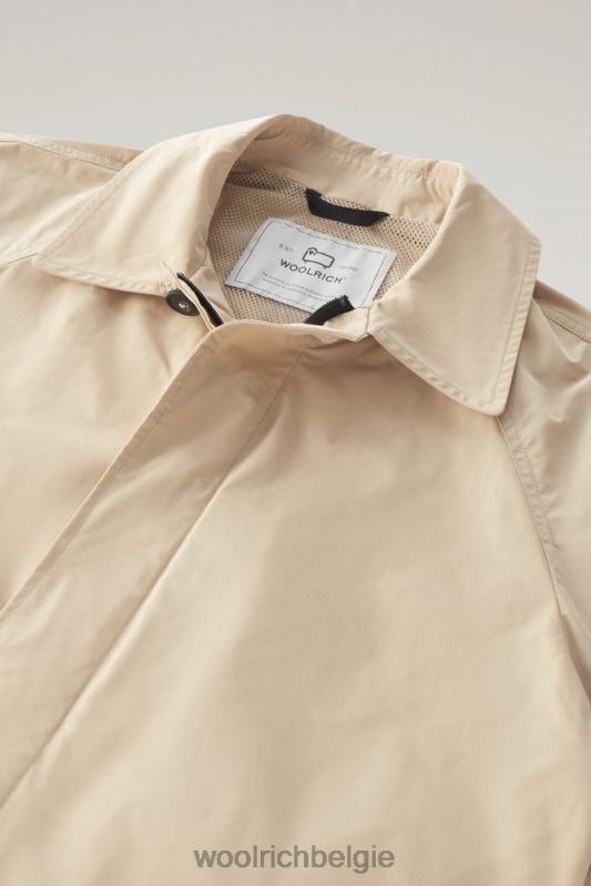 stadsjas met stedelijk tintje Woolrich Heren 8TTN0452 strandzand kleding
