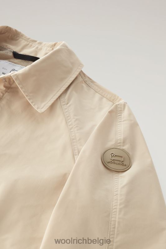 stadsjas met stedelijk tintje Woolrich Heren 8TTN0452 strandzand kleding