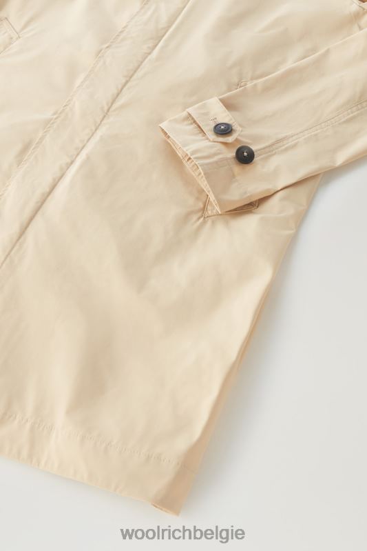 stadsjas met stedelijk tintje Woolrich Heren 8TTN0452 strandzand kleding