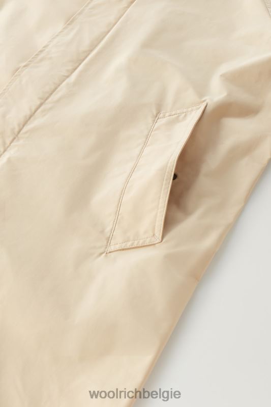 stadsjas met stedelijk tintje Woolrich Heren 8TTN0452 strandzand kleding