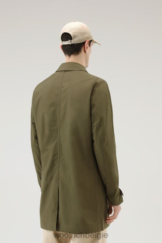 stadsjas met stedelijk tintje Woolrich Heren 8TTN0486 donkergroen kleding