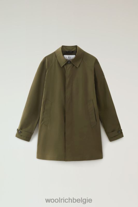 stadsjas met stedelijk tintje Woolrich Heren 8TTN0486 donkergroen kleding