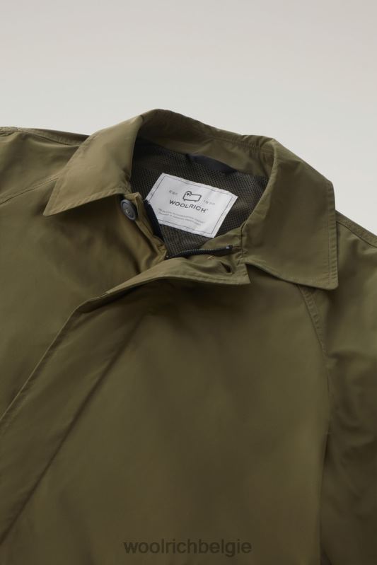 stadsjas met stedelijk tintje Woolrich Heren 8TTN0486 donkergroen kleding