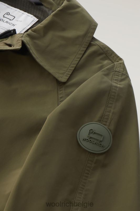 stadsjas met stedelijk tintje Woolrich Heren 8TTN0486 donkergroen kleding