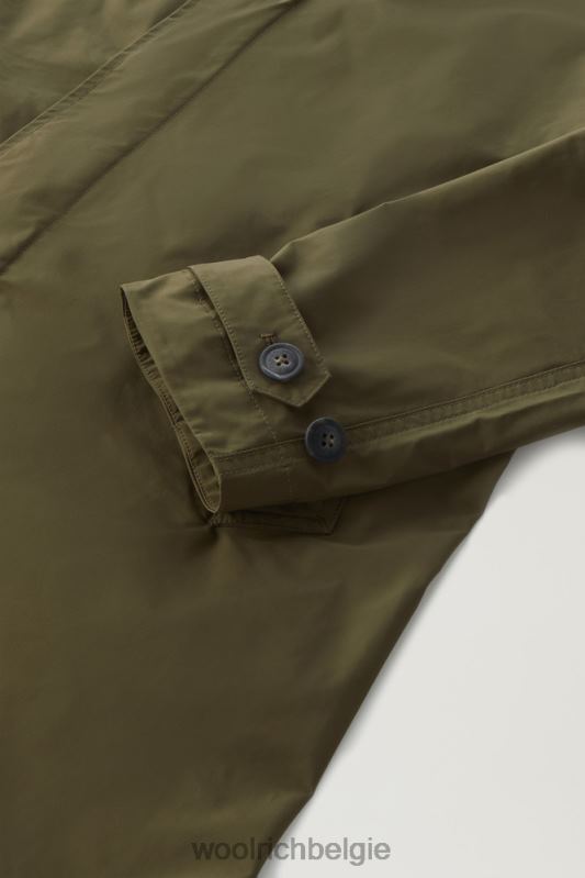 stadsjas met stedelijk tintje Woolrich Heren 8TTN0486 donkergroen kleding