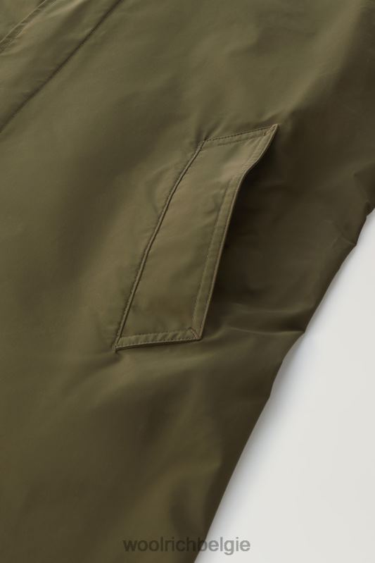 stadsjas met stedelijk tintje Woolrich Heren 8TTN0486 donkergroen kleding