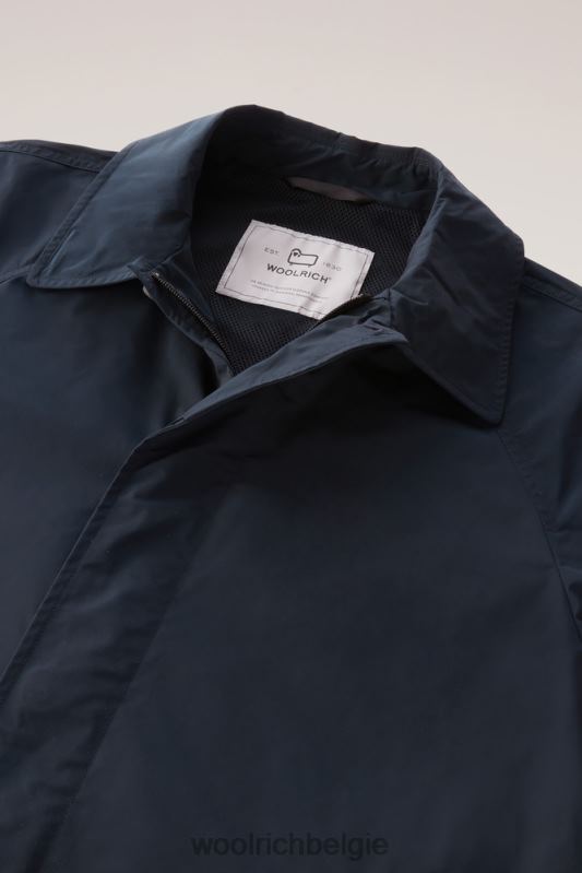 stadsjas met stedelijk tintje Woolrich Heren 8TTN0554 Melton blauw kleding