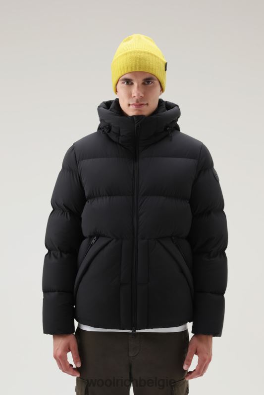 stretch nylon Sierra Supreme donsjack Woolrich Heren 8TTN0747 zwart kleding