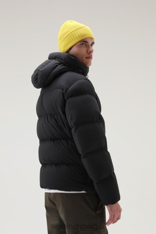 stretch nylon Sierra Supreme donsjack Woolrich Heren 8TTN0747 zwart kleding