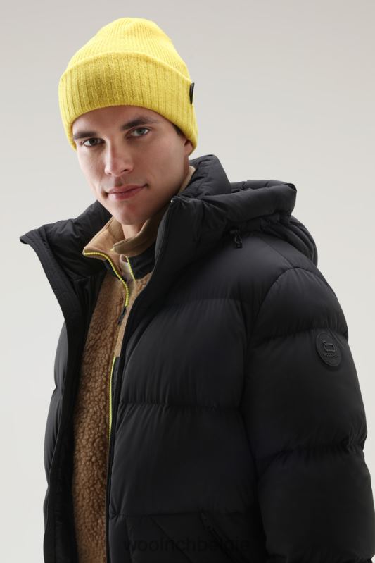 stretch nylon Sierra Supreme donsjack Woolrich Heren 8TTN0747 zwart kleding