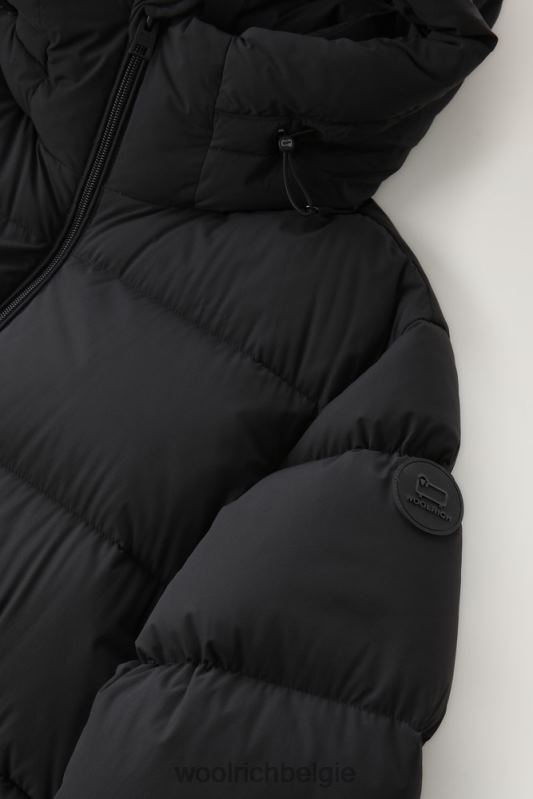 stretch nylon Sierra Supreme donsjack Woolrich Heren 8TTN0747 zwart kleding