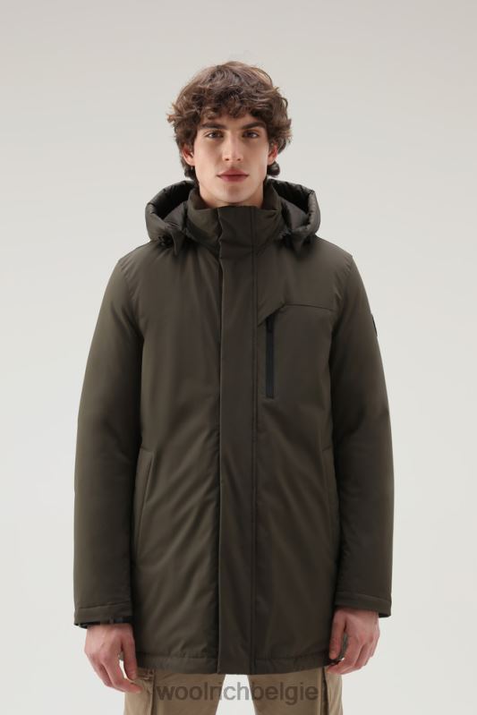 stretchparka in de bergen Woolrich Heren 8TTN0832 donkergroen kleding