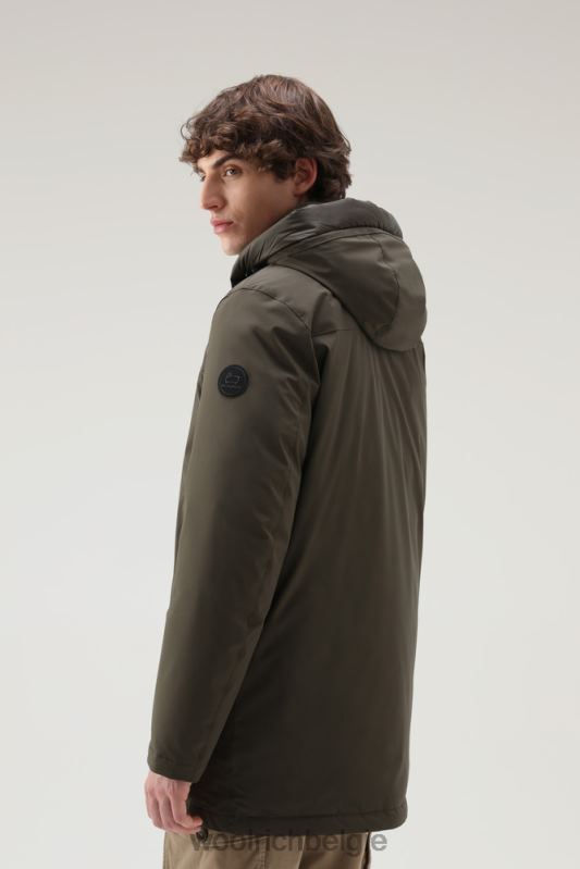 stretchparka in de bergen Woolrich Heren 8TTN0832 donkergroen kleding