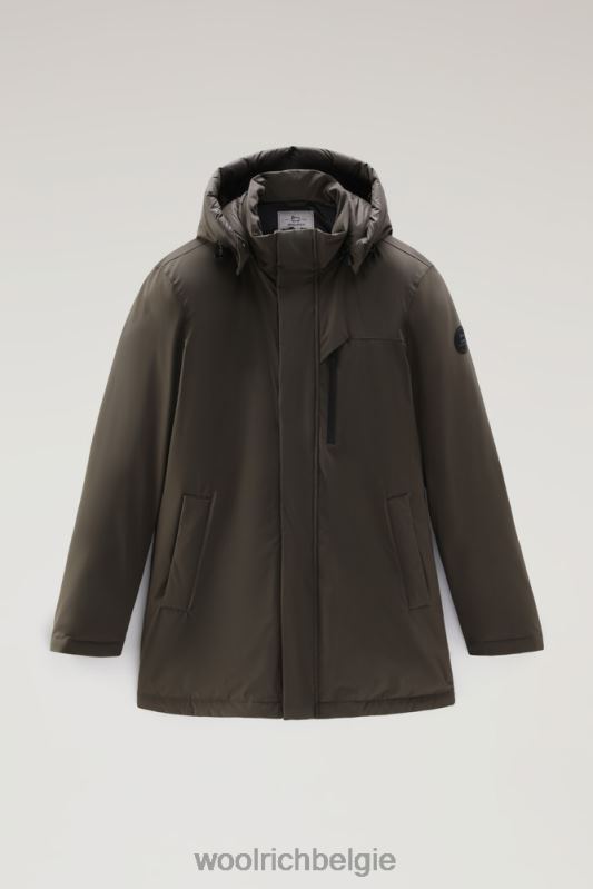 stretchparka in de bergen Woolrich Heren 8TTN0832 donkergroen kleding