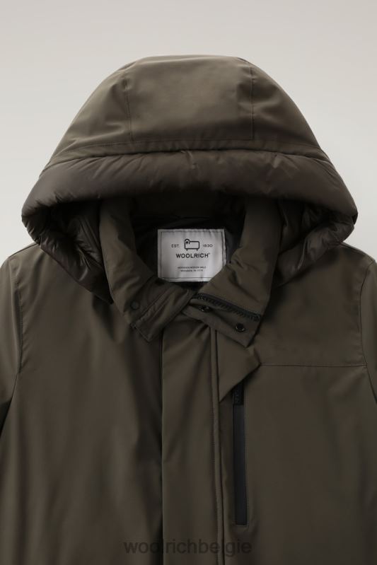 stretchparka in de bergen Woolrich Heren 8TTN0832 donkergroen kleding