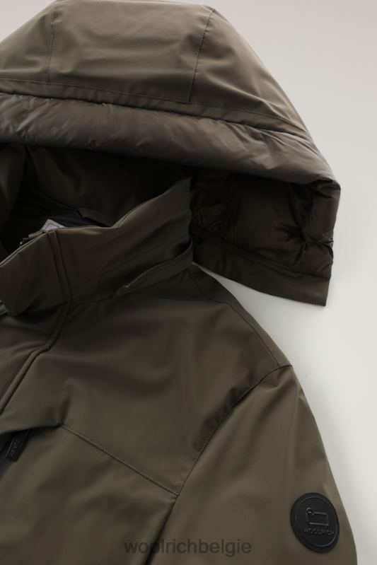 stretchparka in de bergen Woolrich Heren 8TTN0832 donkergroen kleding