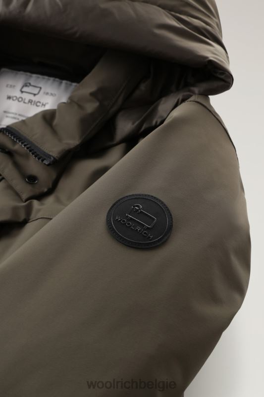 stretchparka in de bergen Woolrich Heren 8TTN0832 donkergroen kleding