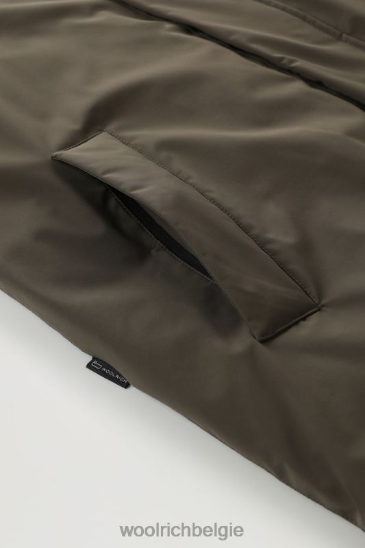 stretchparka in de bergen Woolrich Heren 8TTN0832 donkergroen kleding