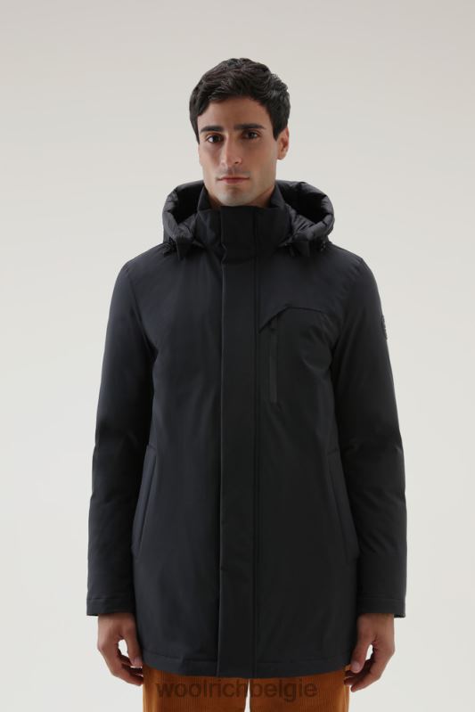 stretchparka in de bergen Woolrich Heren 8TTN0833 zwart kleding