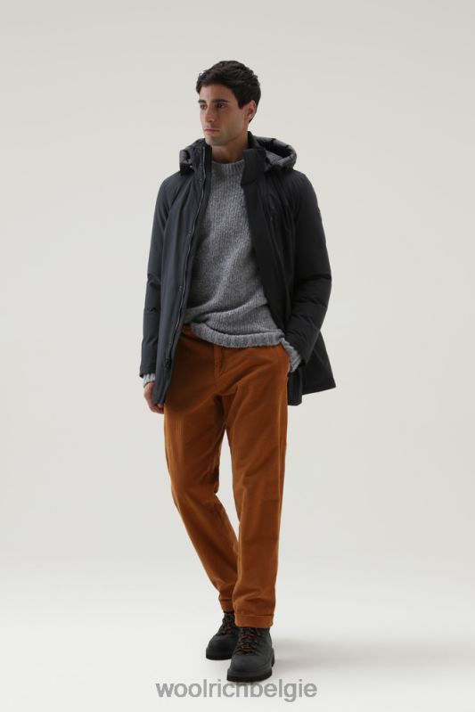 stretchparka in de bergen Woolrich Heren 8TTN0833 zwart kleding