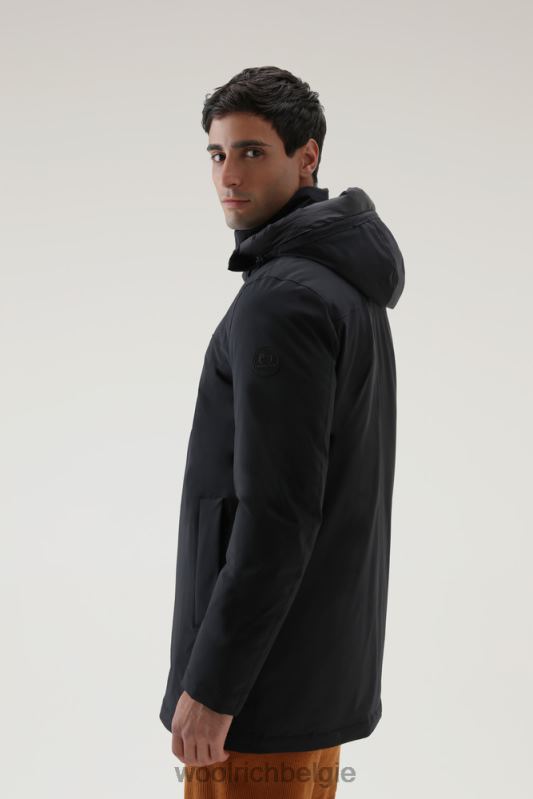 stretchparka in de bergen Woolrich Heren 8TTN0833 zwart kleding