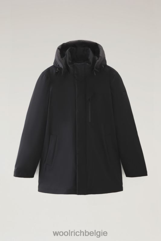 stretchparka in de bergen Woolrich Heren 8TTN0833 zwart kleding