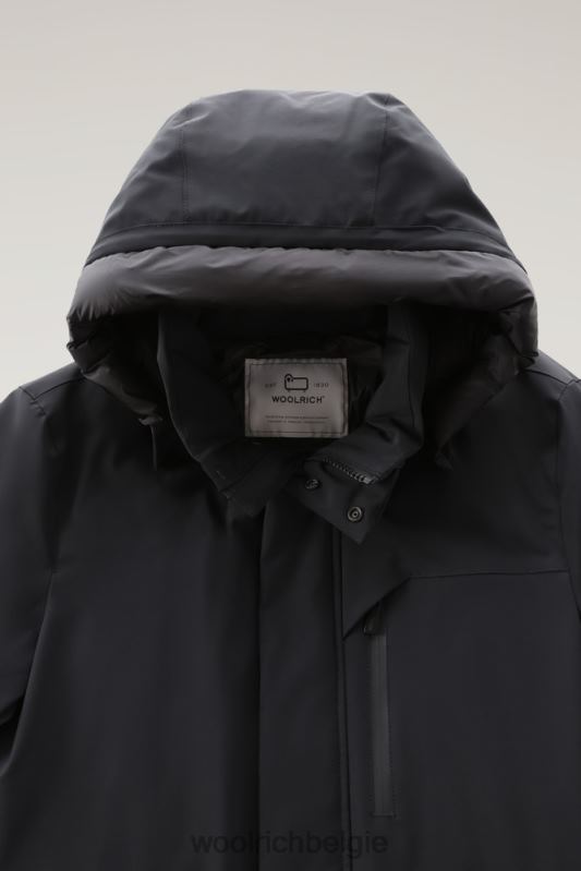 stretchparka in de bergen Woolrich Heren 8TTN0833 zwart kleding