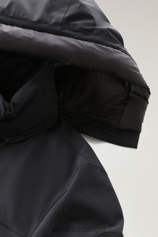stretchparka in de bergen Woolrich Heren 8TTN0833 zwart kleding