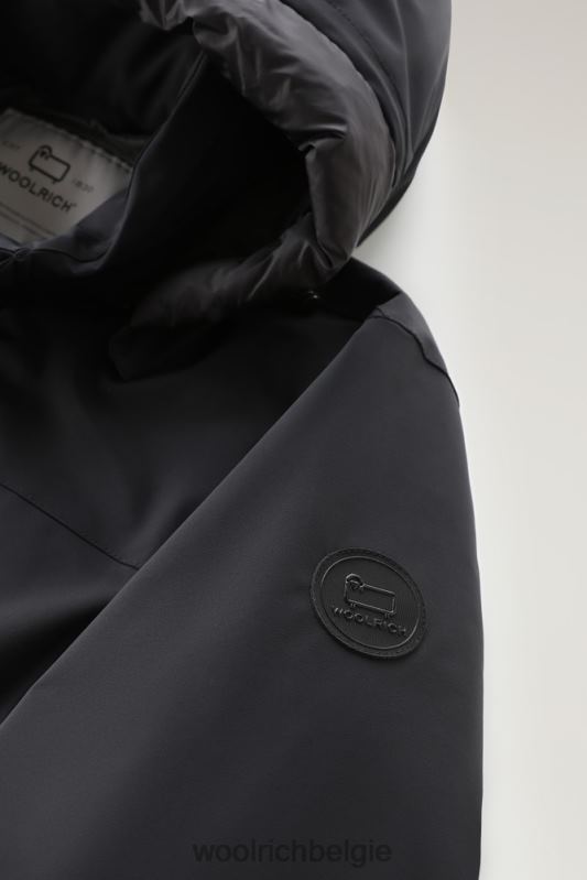 stretchparka in de bergen Woolrich Heren 8TTN0833 zwart kleding