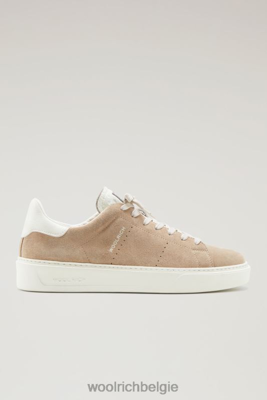 suède klassieke pumps met contrasterende details Woolrich Heren 8TTN0405 beige slagroom schoenen
