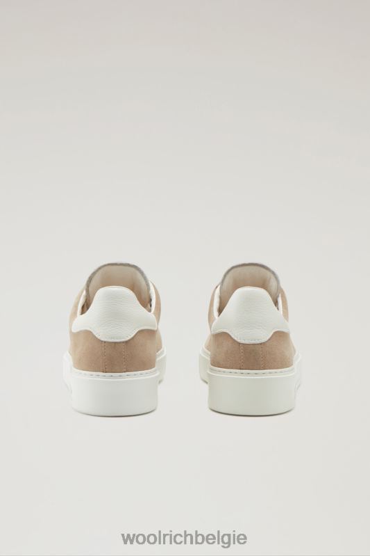 suède klassieke pumps met contrasterende details Woolrich Heren 8TTN0405 beige slagroom schoenen
