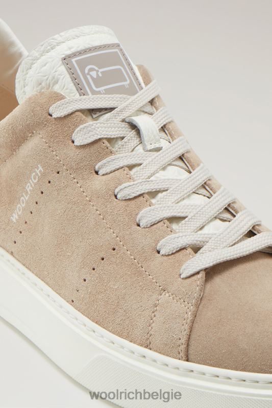 suède klassieke pumps met contrasterende details Woolrich Heren 8TTN0405 beige slagroom schoenen