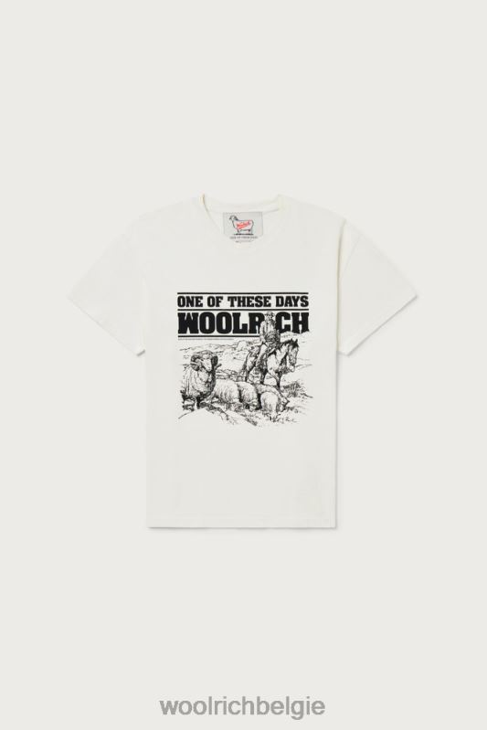 t-shirt van puur katoen-een dezer dagen Woolrich Heren 8TTN0592 bot kleding