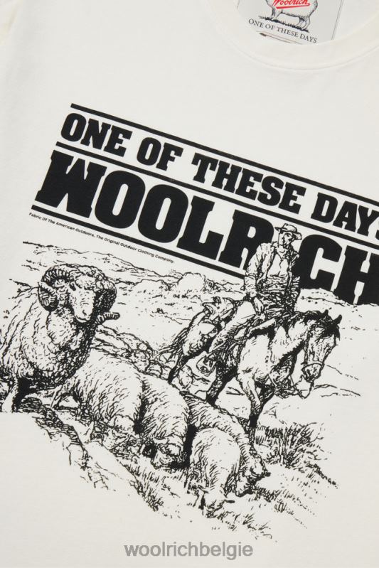 t-shirt van puur katoen-een dezer dagen Woolrich Heren 8TTN0592 bot kleding