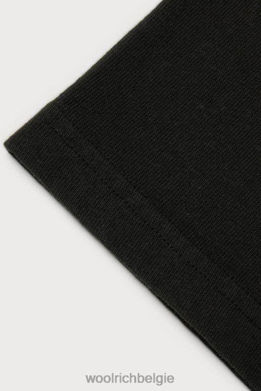 t-shirt van puur katoen-een dezer dagen Woolrich Heren 8TTN0593 vervaagd zwart kleding