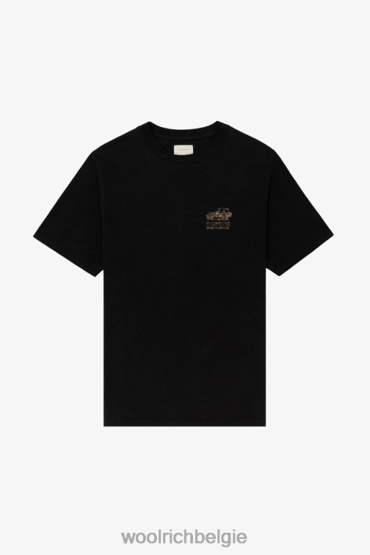 terrein-T-shirt met grafische print op de achterkant - Aime Leon Dore Woolrich Heren 8TTN0759 zwart kleding