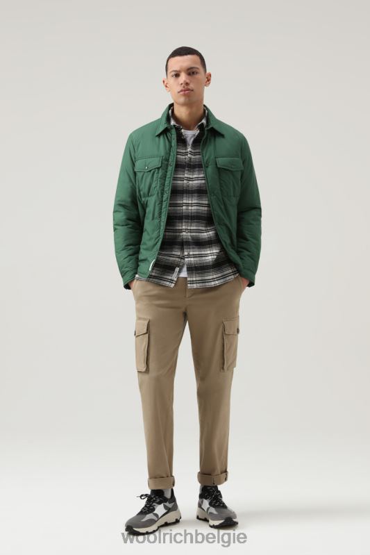 traditioneel flanellen geruit overhemd Woolrich Heren 8TTN0670 witte jacht kleding