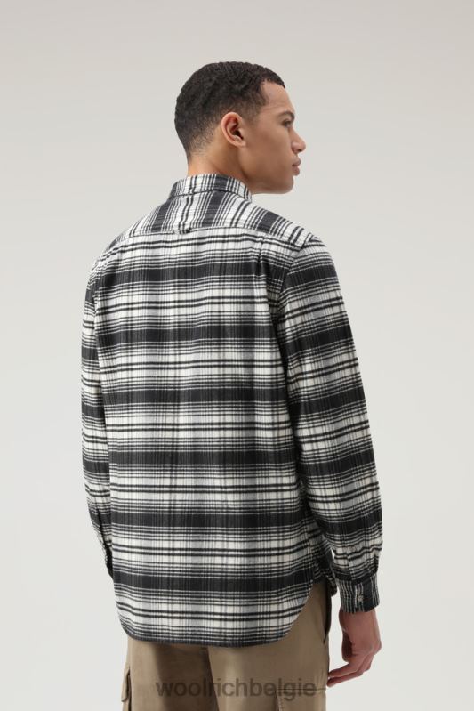 traditioneel flanellen geruit overhemd Woolrich Heren 8TTN0670 witte jacht kleding