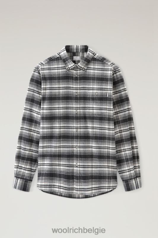 traditioneel flanellen geruit overhemd Woolrich Heren 8TTN0670 witte jacht kleding
