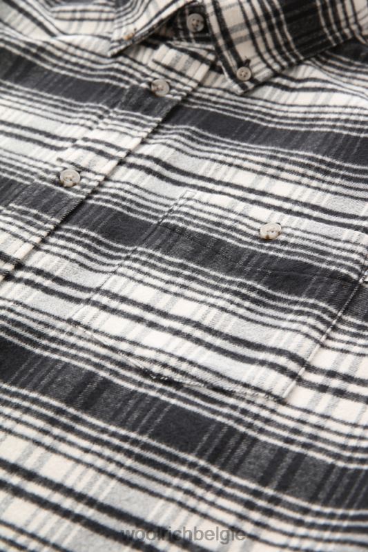 traditioneel flanellen geruit overhemd Woolrich Heren 8TTN0670 witte jacht kleding