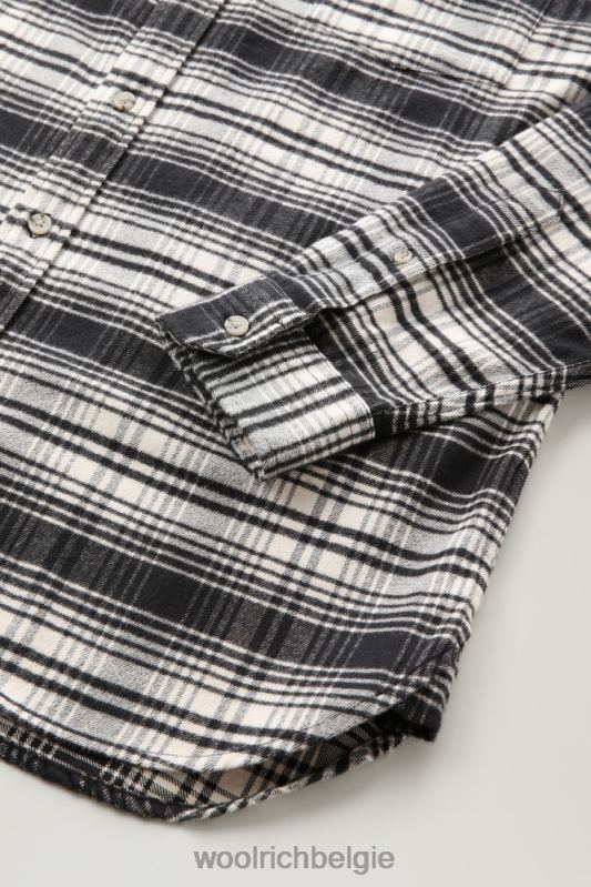 traditioneel flanellen geruit overhemd Woolrich Heren 8TTN0670 witte jacht kleding