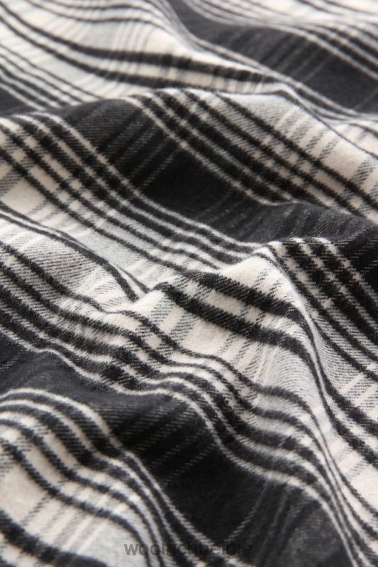 traditioneel flanellen geruit overhemd Woolrich Heren 8TTN0670 witte jacht kleding