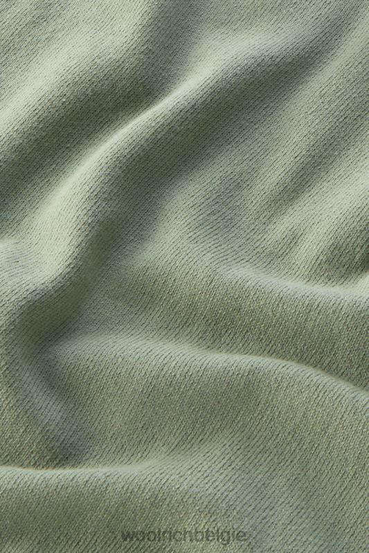 trui met ronde hals van puur katoen Woolrich Heren 8TTN0517 donkergroen kleding