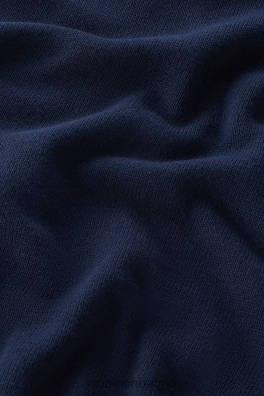 trui van puur katoen met capuchon Woolrich Heren 8TTN0598 donker marine kleding