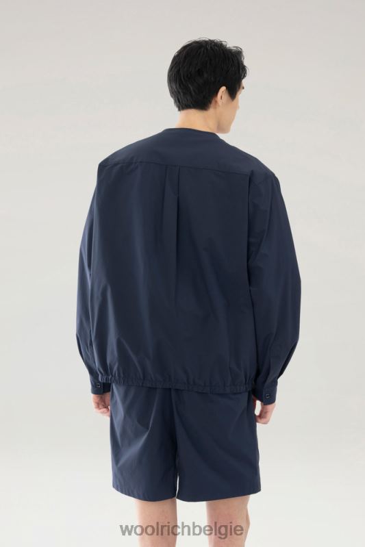 vest met hoge ventilatie van stretch ripstop Woolrich Heren 8TTN0414 marine kleding