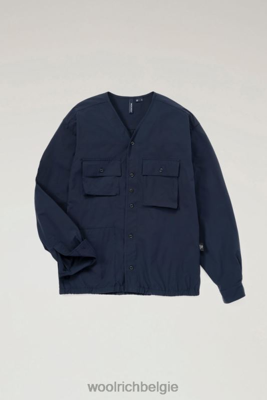 vest met hoge ventilatie van stretch ripstop Woolrich Heren 8TTN0414 marine kleding