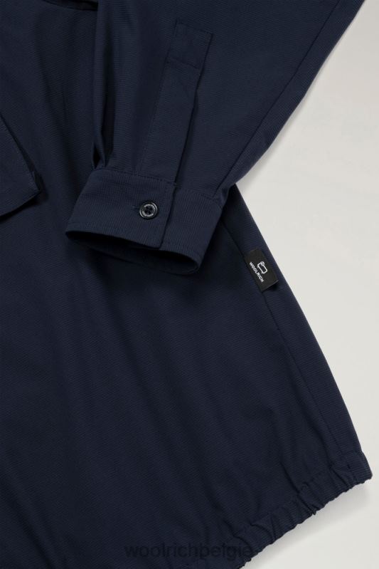vest met hoge ventilatie van stretch ripstop Woolrich Heren 8TTN0414 marine kleding