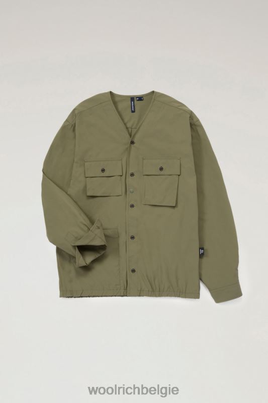 vest met hoge ventilatie van stretch ripstop Woolrich Heren 8TTN0613 olijf kleding