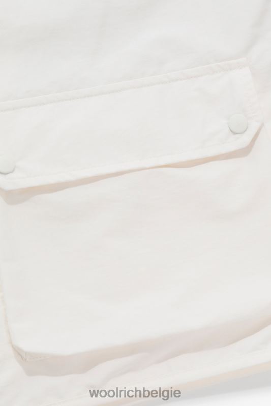 vliegvissen vest met meerdere zakken van eco-ramar-stof-aime leon dore Woolrich Heren 8TTN0800 kokosmelk kleding